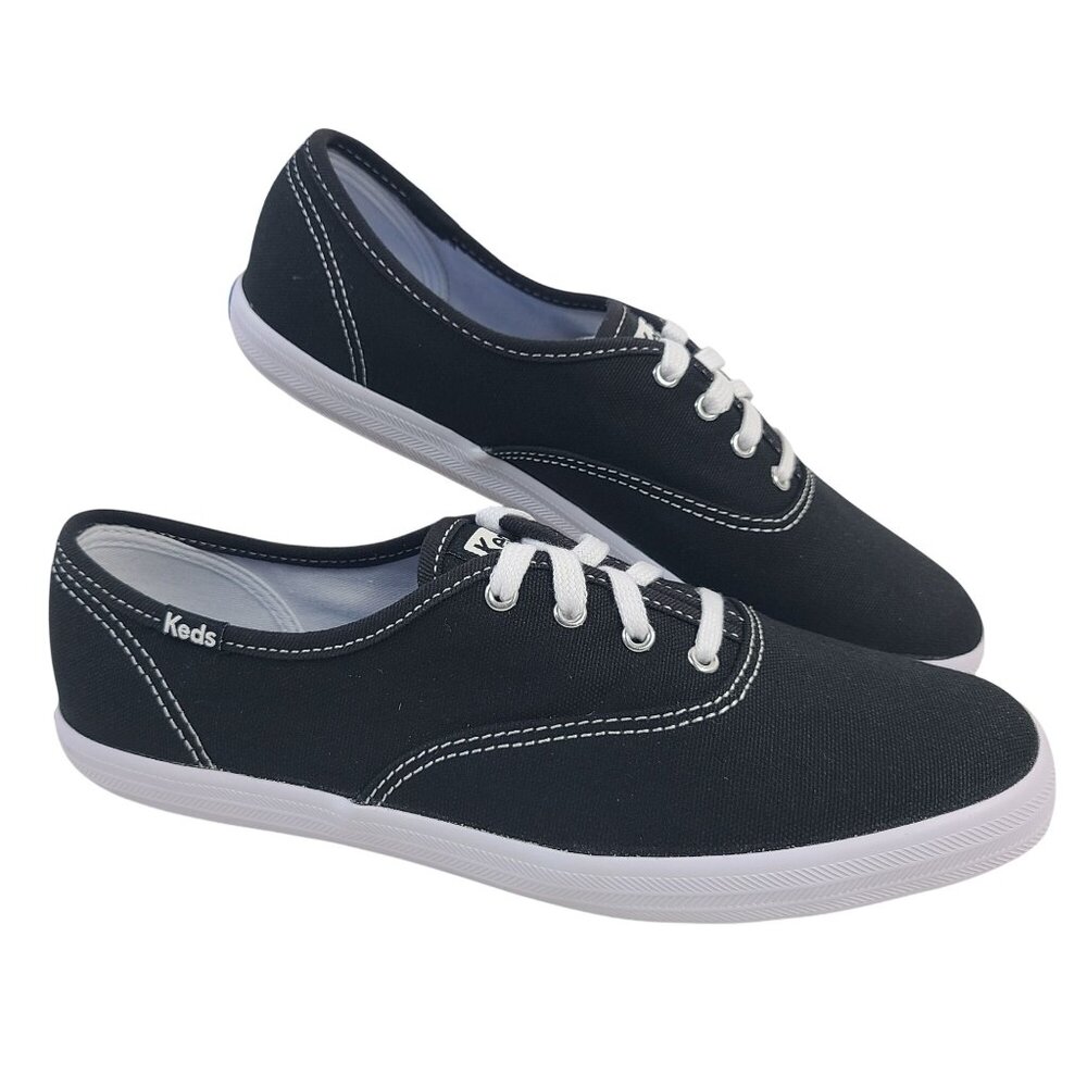 NEW Keds Champion Black Canvas Sneakers Women’s 7.5 M